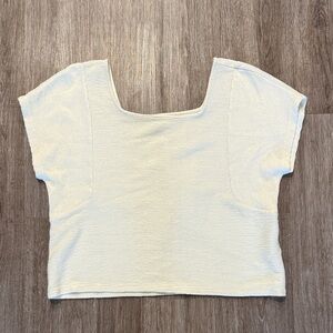 Madewell textured Cream Top
